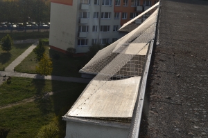 Ochrona daszków balkonowych przed gołębiami